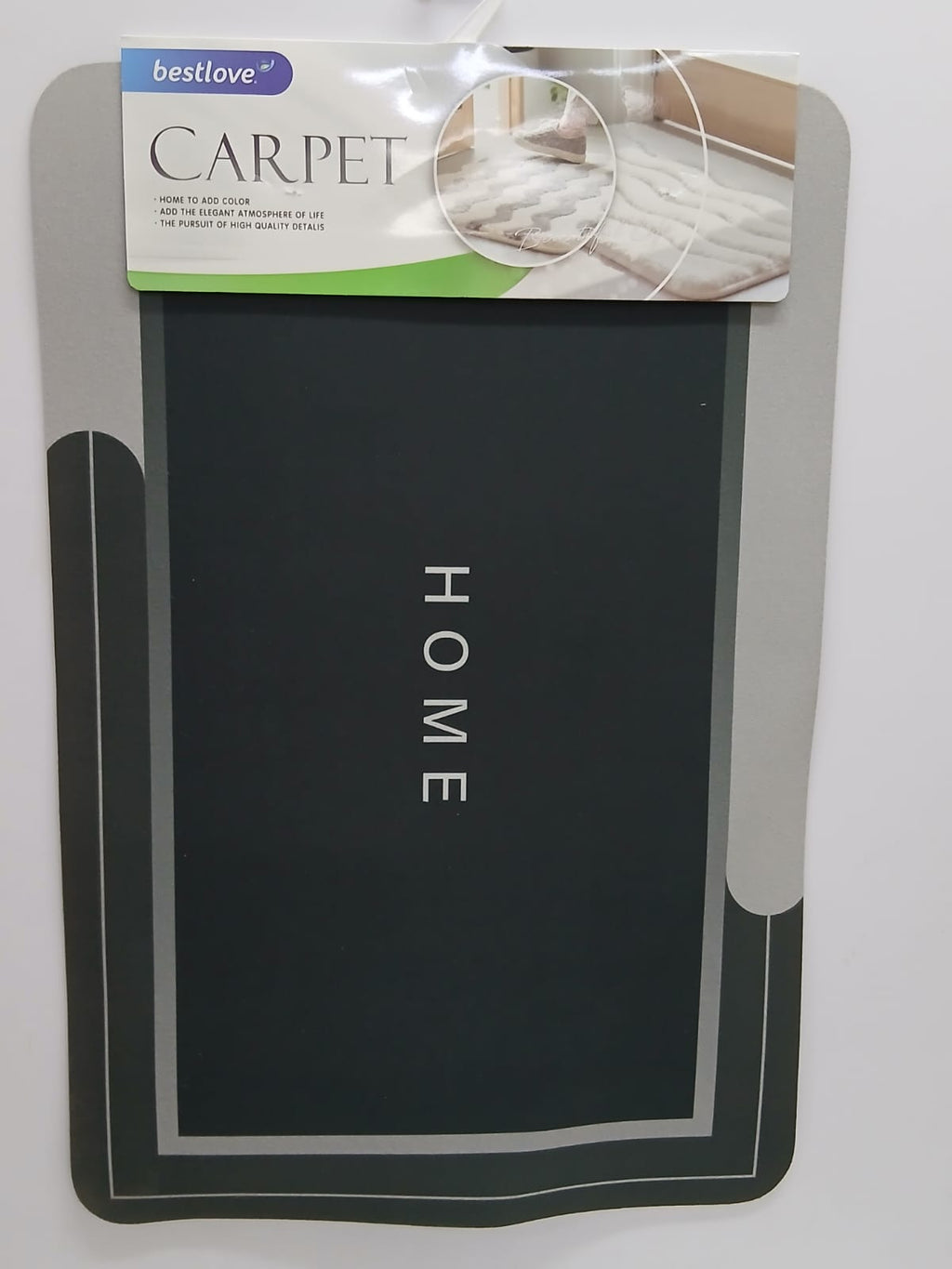 High density Ant- slip rubber bathroom /Kitchen/Door mat
