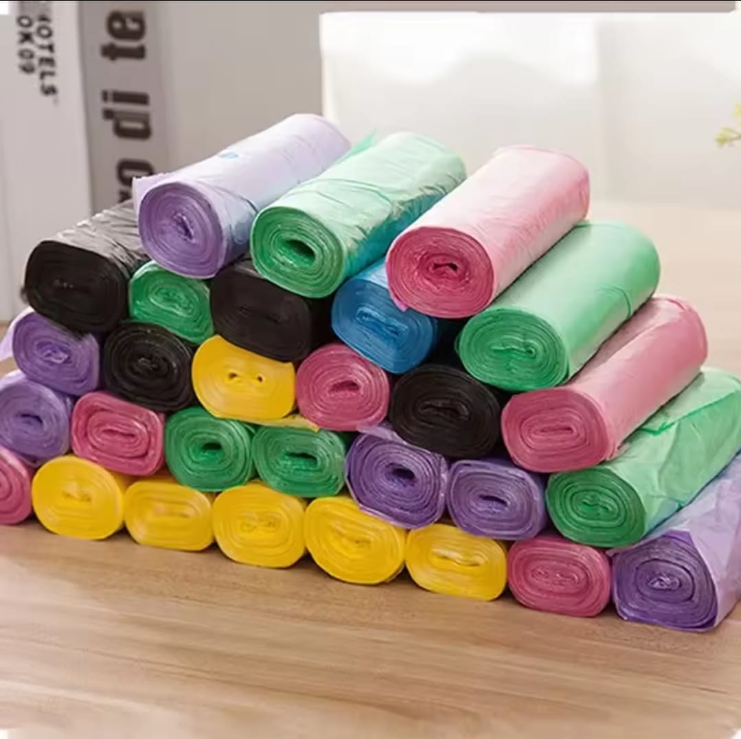 Assorted colours trash bags / garbage bags