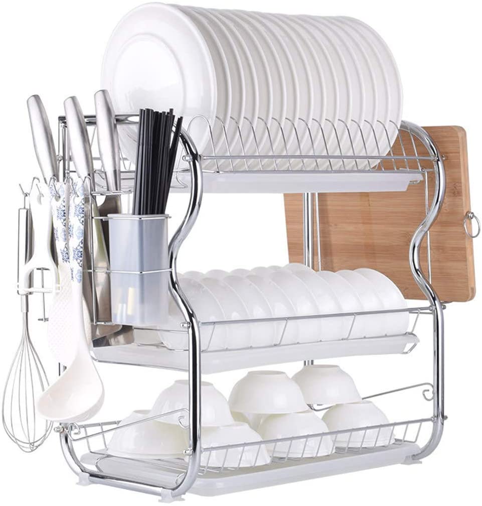 3 layer dishrack stainless Steel