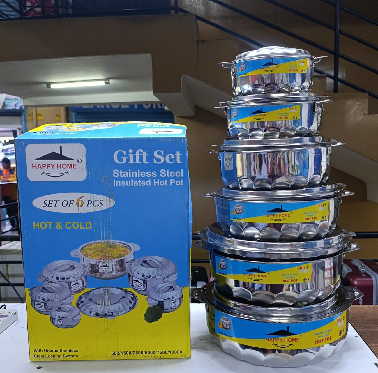 6Pcs Stainless Steel Hotpots