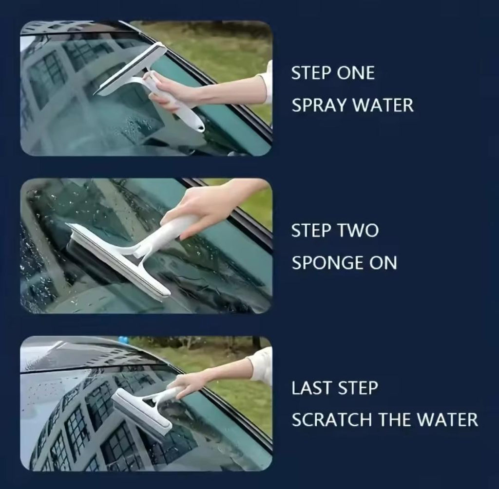 Window glass wiper cleaner