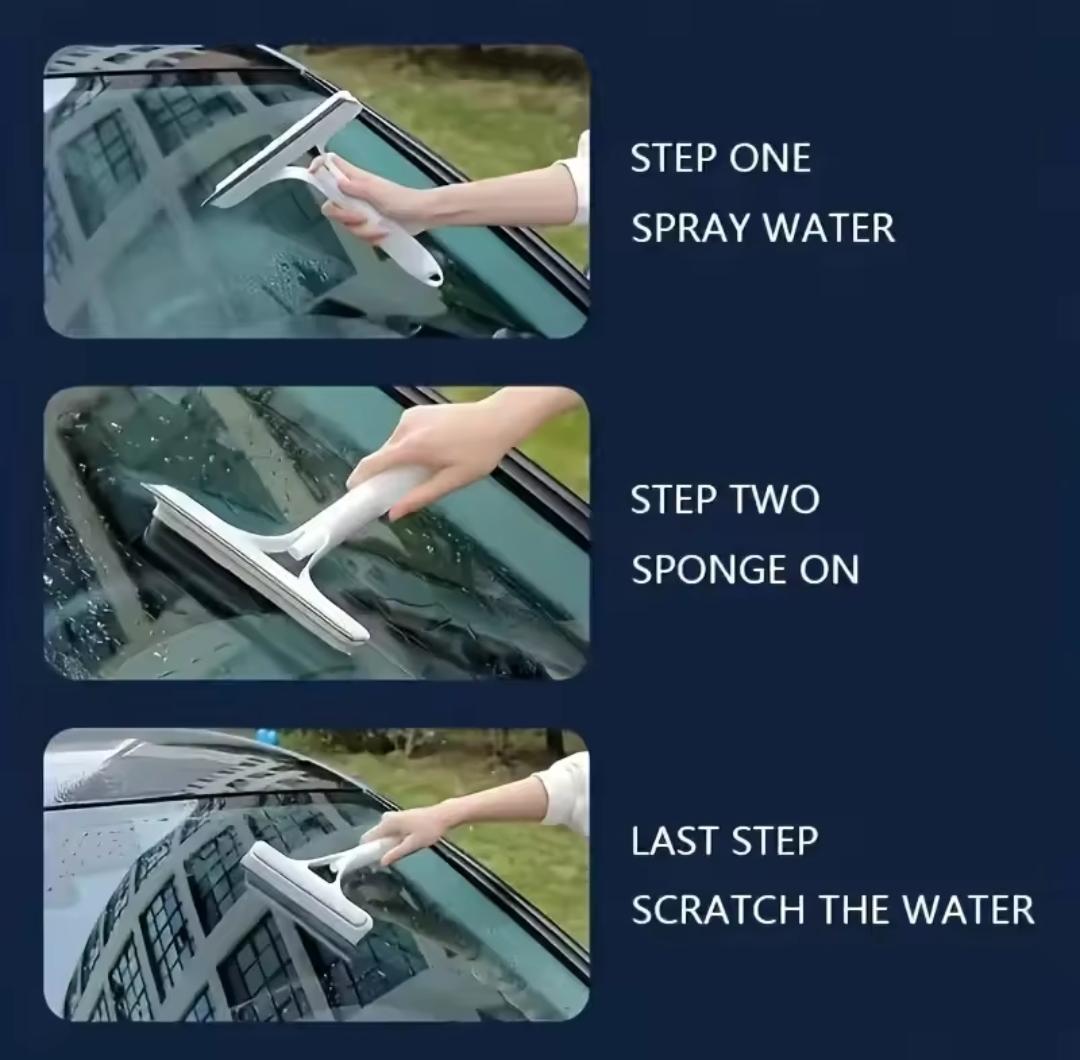 Window glass wiper cleaner