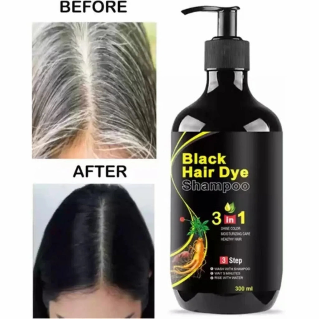 Meidu  3 in 1 Black Hair Dye Shampoo