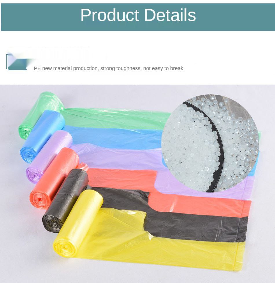 Assorted colours trash bags / garbage bags