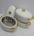 3pcs luxury Forever gold hotpot set